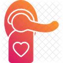 Heart Knob Heart Label Valentine Hanger Icon