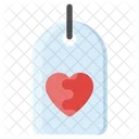 Love Tag Heart Tag Heart Label Icon