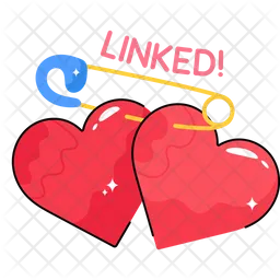 Heart Linked  Icon