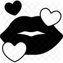 Heart Lips Kiss Love Valentine Icon