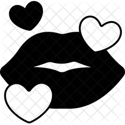 Heart Lips Kiss  Icon