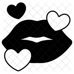 Heart Lips Kiss  Icon