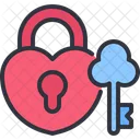 Heart Lock Heart Fidelity Icon