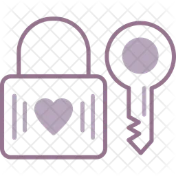 Heart Lock  Icon