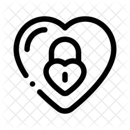 Heart lock  Icon