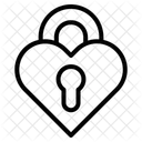 Heart Lock Love Heart Icon