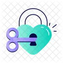 Heart Lock Love Heart Icon