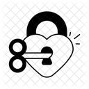 Heart Lock Love Heart Icon