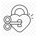 Heart Lock  Icon