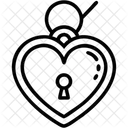Heart Lock Love Lock Padlock Icon