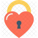 Heart Lock Heart Heart Shape Icon