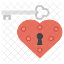 Heart Lock Padlock Security Lock Icon