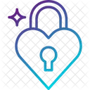 Heart Lock Love Lock Romantic Icon