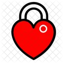 Heart Lock Heart Valentine Icon