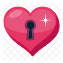Love Lock Heart Lock Padlock Icon