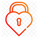 Heart Lock Love Lock Valentine Icon