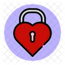 Heart Lock Love Lock Valentine Icon