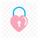 Heart Lock Love Security Lock Icon