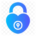 Heart Lock Padlock Keyhole Icon