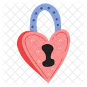 Heart Lock Love Valentine Icon