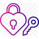 Heart Lock Heart Valentine Icon