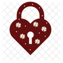 Heart Lock Valentine Padlock Icon