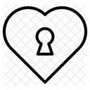 Heart lock  Icon