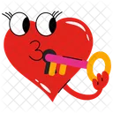 Heart Lock Love Heart Icon