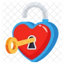 Heart Lock Padlock Icon