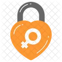 Heart lock  Symbol