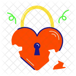 Heart Lock  Icon