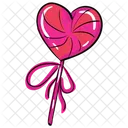 Heart Lollipop Candy Stick Love Lollipop Icon