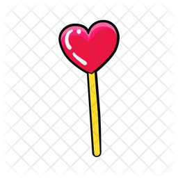 Heart Lollipop  Icon