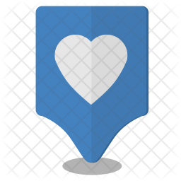 Heart, Love, Map, Pointer, Location Icon png
