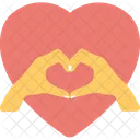 Heart Made Hands Icon