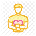 Man Holding Heart Icon