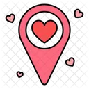 Heart Map  Icon