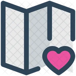 Heart map  Icon