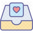 Heart Message Storage Email Heart Icon