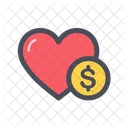 Heart Money Money Love Money Icon