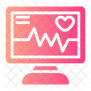 Heart Monitoring Ecg Monitor Heart Rate Monitor Icon