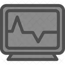 Heart Monitoring Computer Equipment Icon