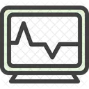 Heart Monitoring Computer Equipment Icon