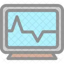 Heart Monitoring Computer Equipment Icon