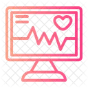 Heart Monitoring Ecg Monitor Heart Rate Monitor Icon