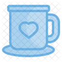 Mug Love Symbol Heart On Mug Icon