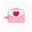 Heart notification new message  Icon