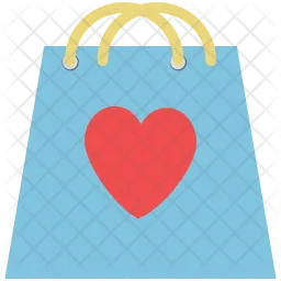 Heart on bag  Icon