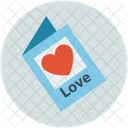 Heart On Card Icon