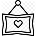 Heart On Film Strip  Icon